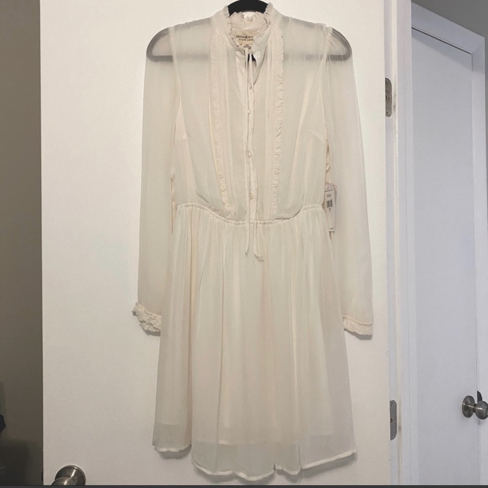 NWT Ralph Lauren Denim and Supply ivory dress M